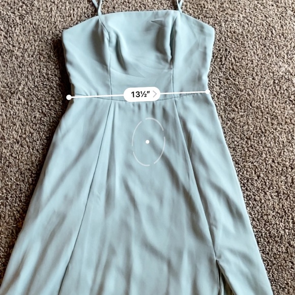 Size 4 Dusty Sage Green David’s Bridal Bridesmaids Dress - Picture 8 of 8